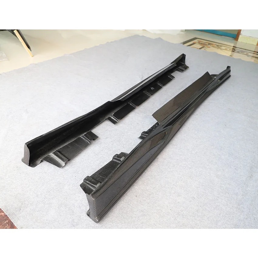 Top Secret Style Carbon Fiber Side Skirts For  GTR R35 Body Kit 2008-2019 Car Parts